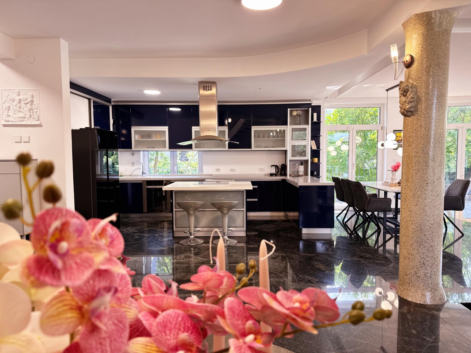 Kitchen and living area